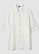 Long white pure linen beach cover-up_0