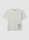 Children's grey pure cotton T-shirt regular fit with New York Knicks print_3