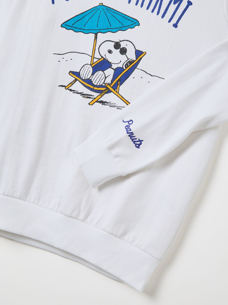 French Terry sweatshirt with "Forte dei Marmi" Snoopy print_5