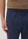 Pantaloni chino blu in puro cotone relaxed fit_3