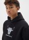 Kids' black cotton blend regular fit Chicago Bulls sweatshirt_2