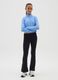 Girls' Black Stretch Cotton Trousers_0