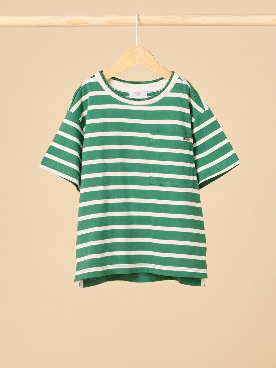 Striped cotton t-shirt_0
