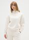 Regular fit beige cotton blend sweatshirt_1