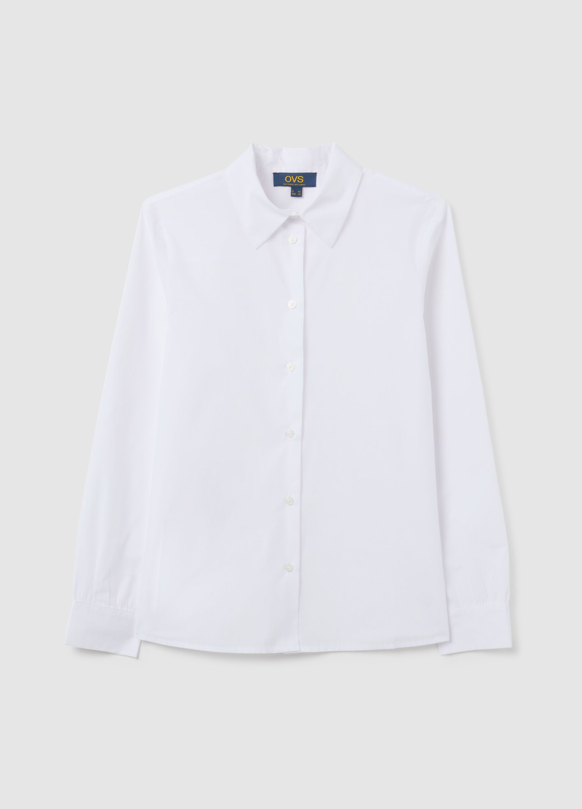 Camicia in cotone bianca slim fit