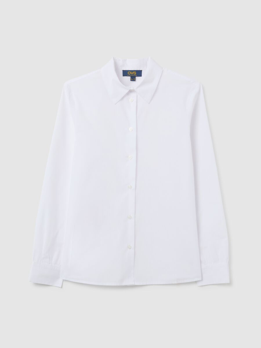Camicia in cotone bianca slim fit_4