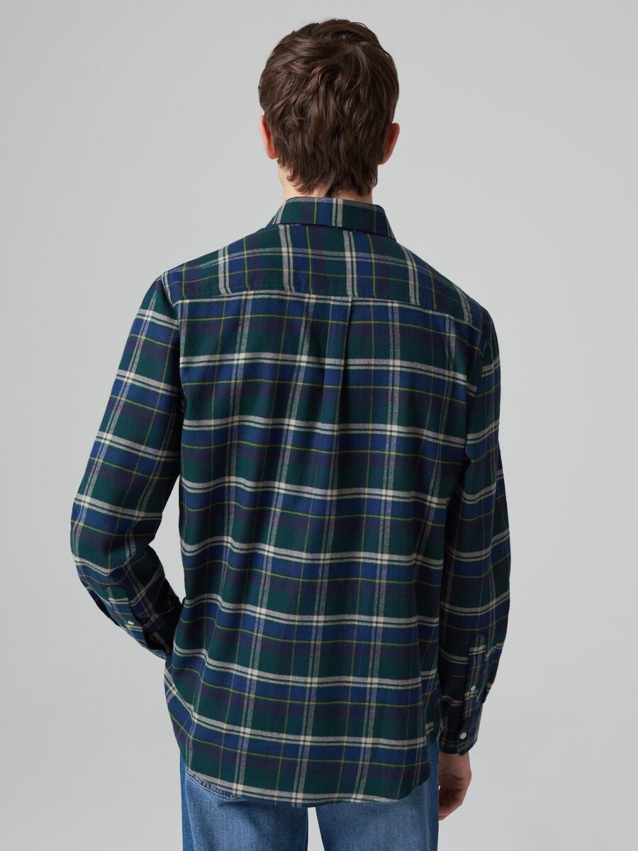 Flannel shirt with check pattern_2