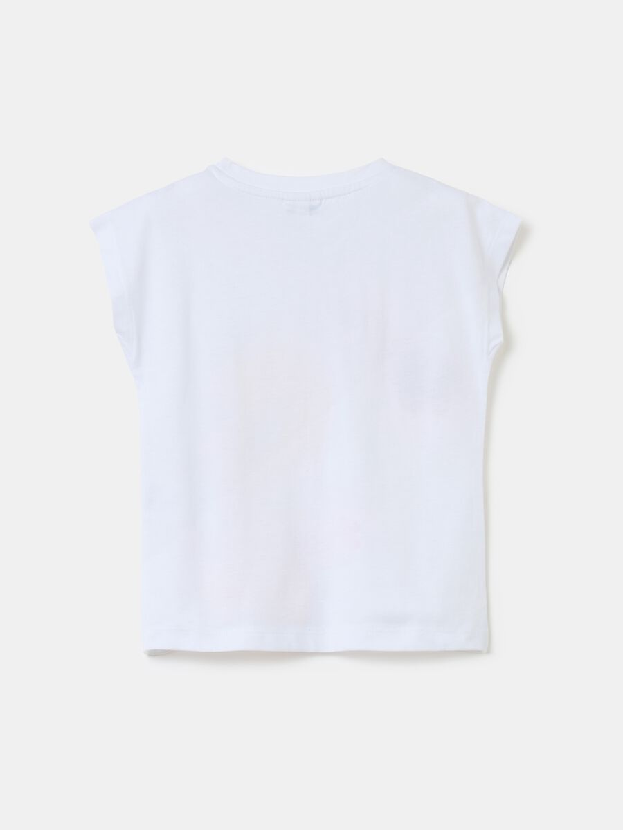 Cotton T-shirt with Tweetie Pie print_1