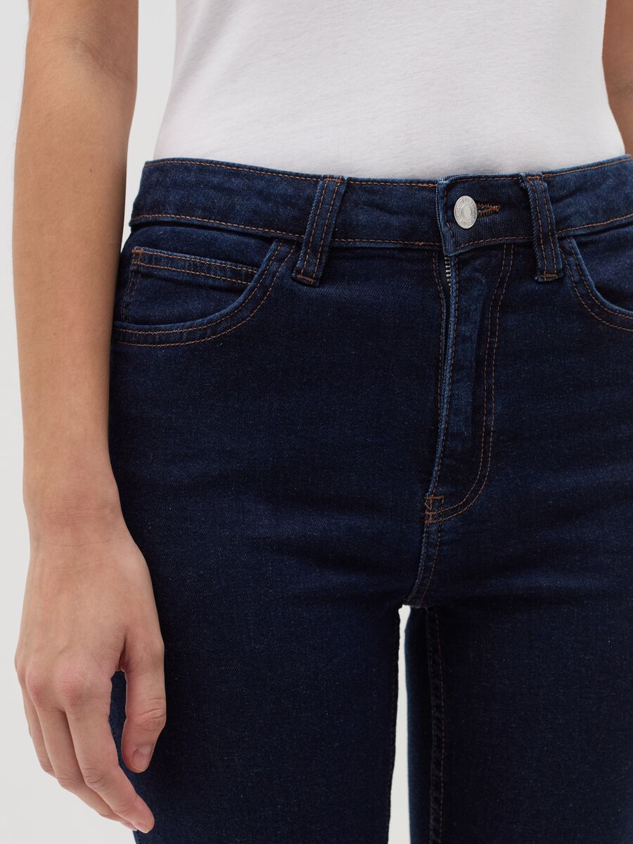 Jeans flare fit cinque tasche_3