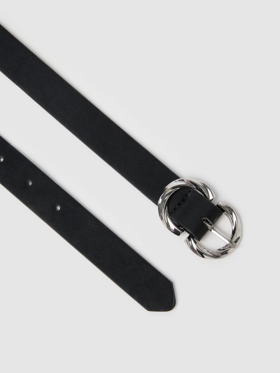 Black belt with metal buckle_1
