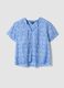 Sky-blue pure cotton broderie anglaise blouse_4
