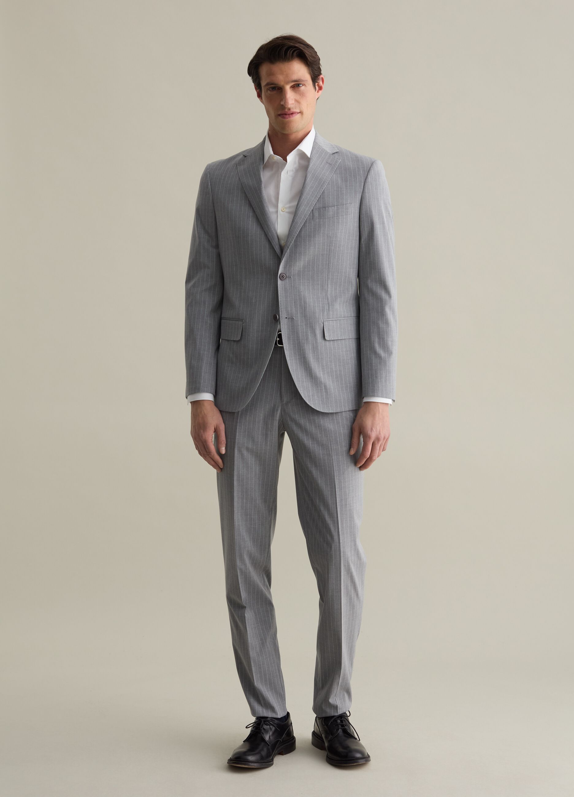 Pinstriped outfit