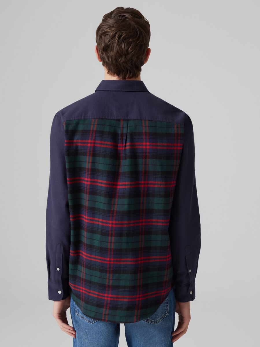 Camicia in flanella con fantasia tartan_2