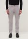 Grey slim fit stretch cotton cargo trousers_1