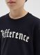 Boys' black T-shirt in pure cotton oversize fit_2