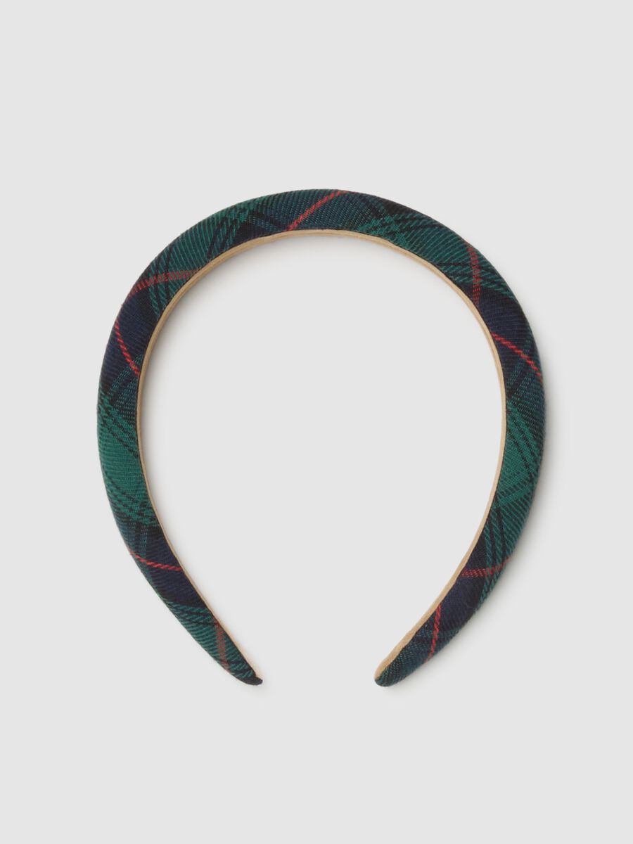 Cerchietto multicolor con motivo tartan_0