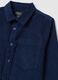 Camicia da bambino in puro cotone blu regular fit_2