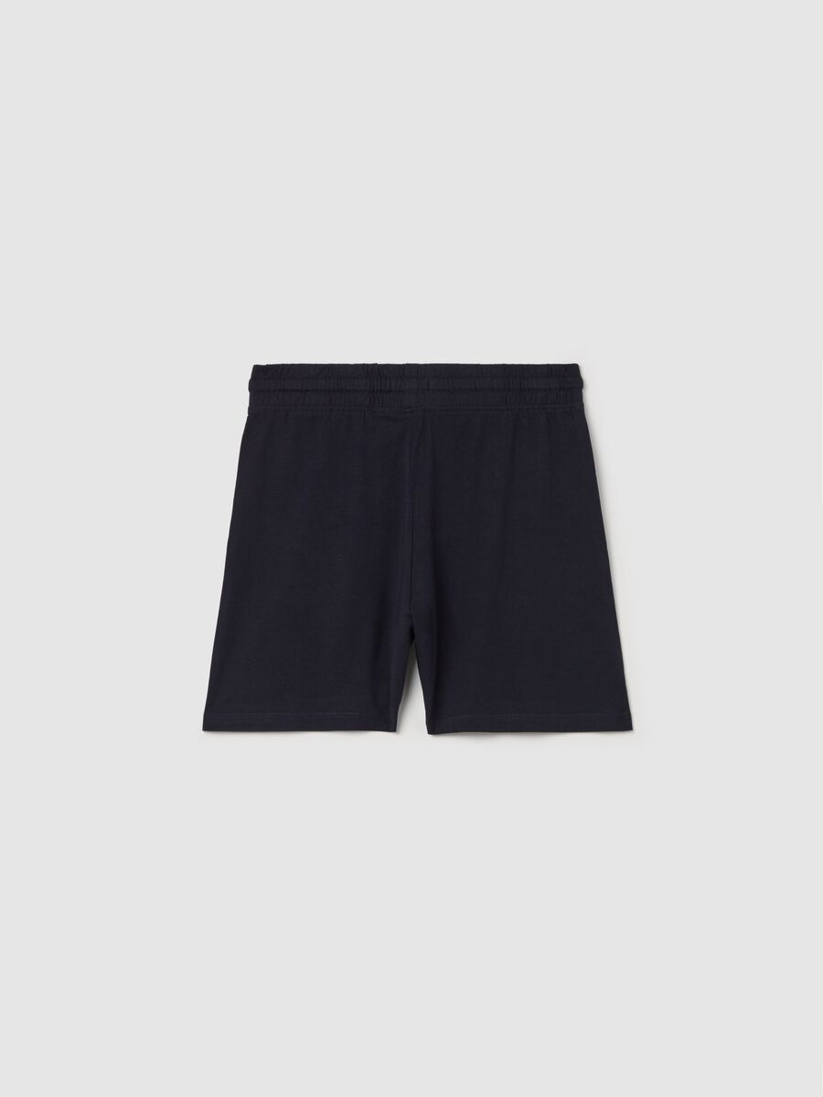 Cotton shorts with drawstring_4