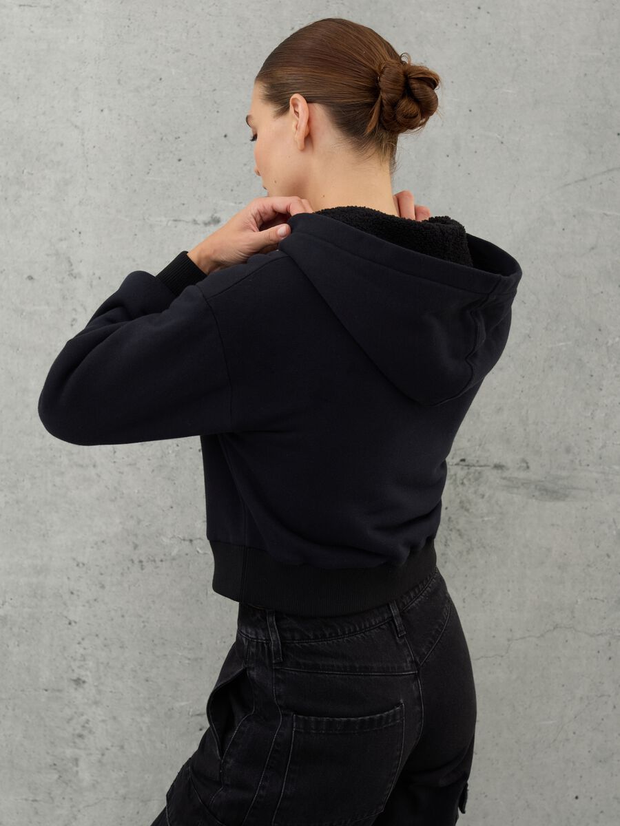 Teddy Zip Hoodie Grey Mélange_2