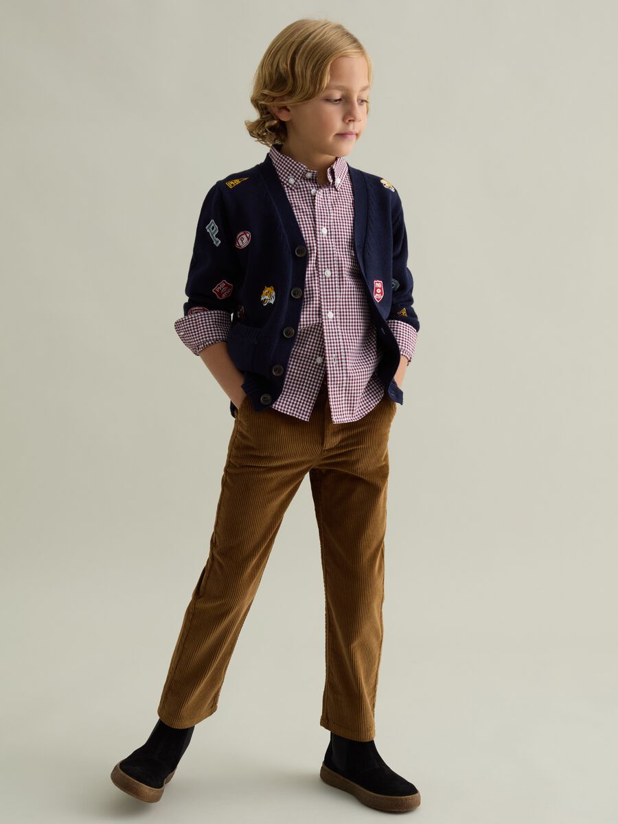 Corduroy chino trousers_1