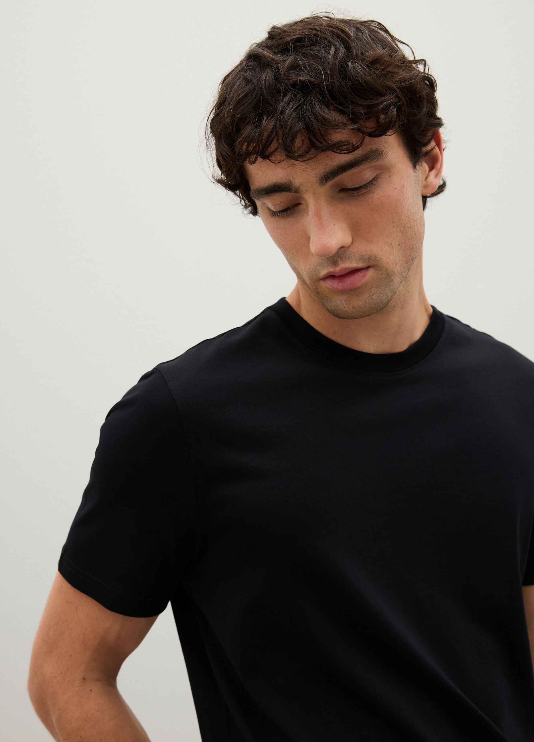 Black Pure Cotton T-Shirt