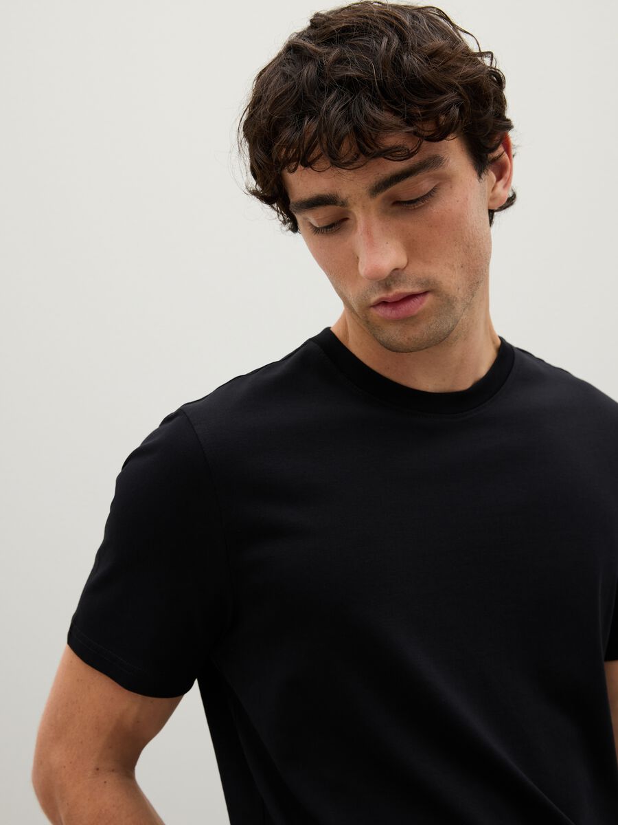 Black Pure Cotton T-Shirt_3