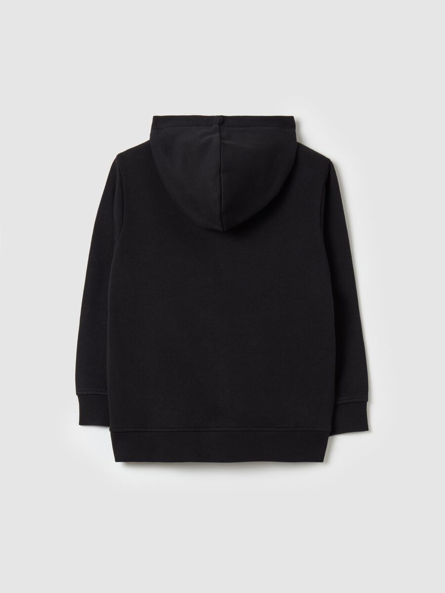 Organic cotton full-zip sweatshirt with hood_1