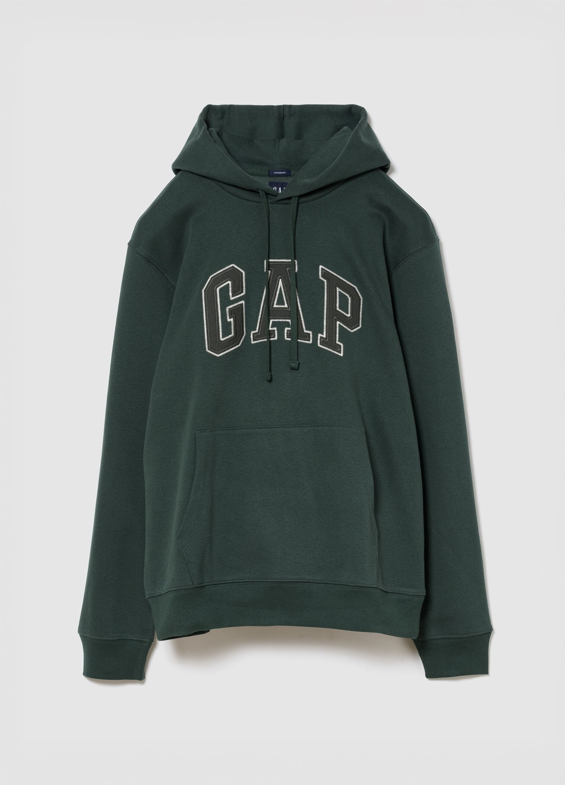 Cotton blend hoodie with logo