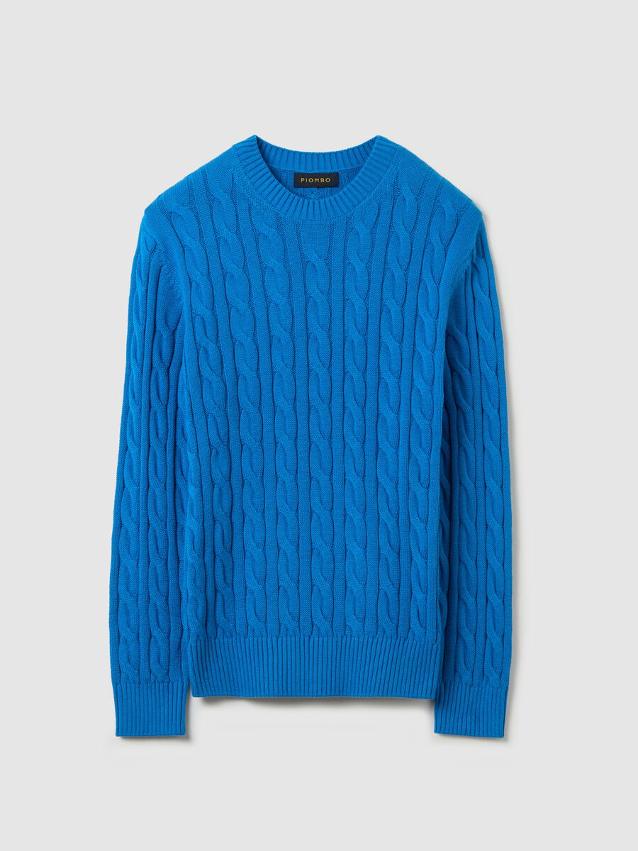 Pullover with cable-knit design_4