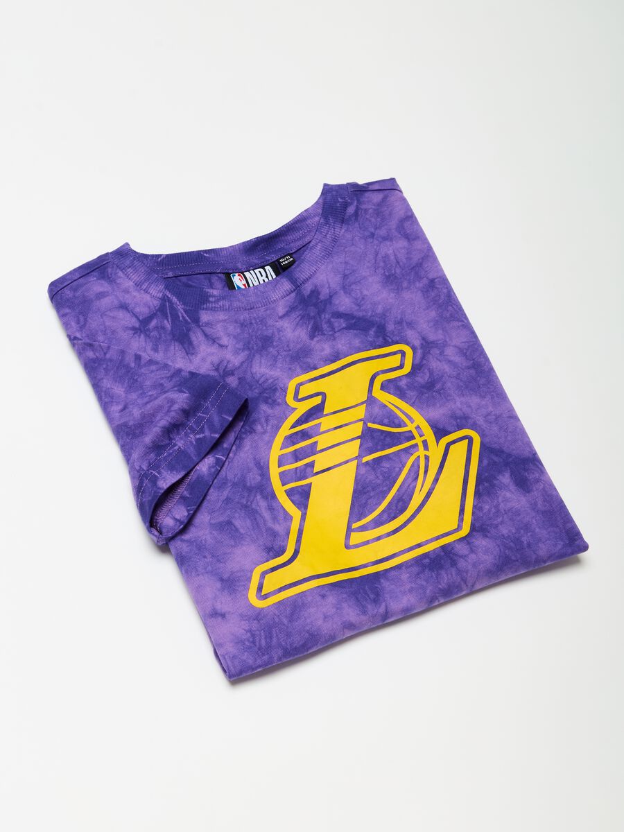 NBA Los Angeles Lakers tie-dye T-shirt_2
