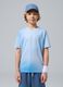 ALTAVIA COURT blue sports T-shirt in stretch technical fabric with tie-dye effect for boys_0