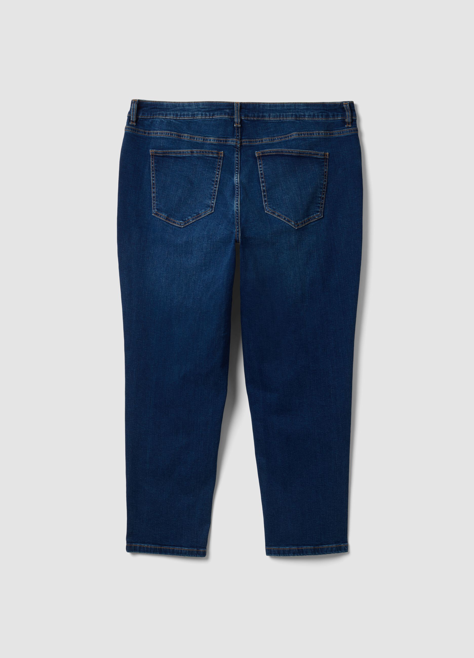 Blue denim slim-fit jeans in stretch cotton