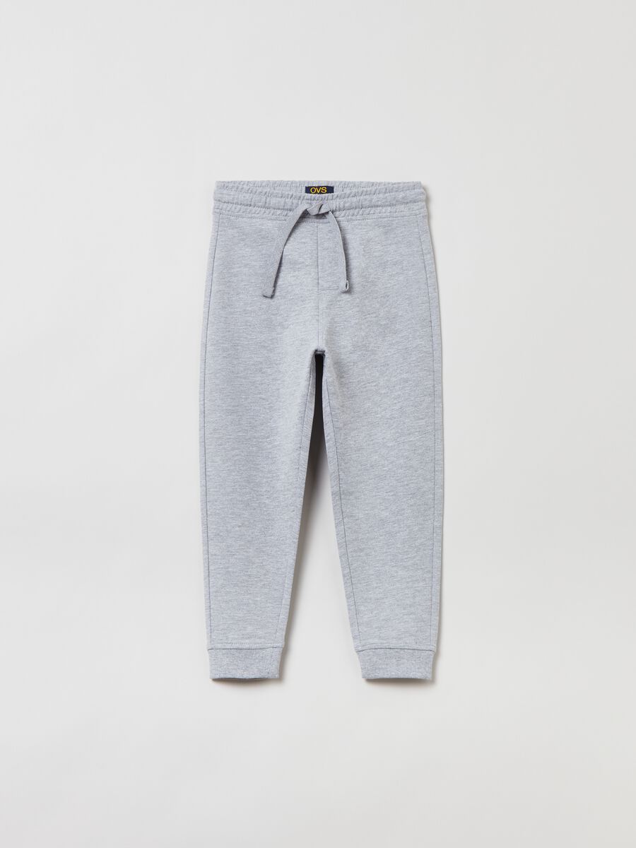 Joggers in felpa con coulisse_0