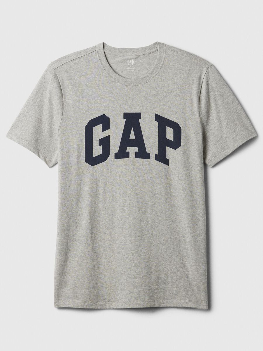 Cotton T-shirt with logo print_0