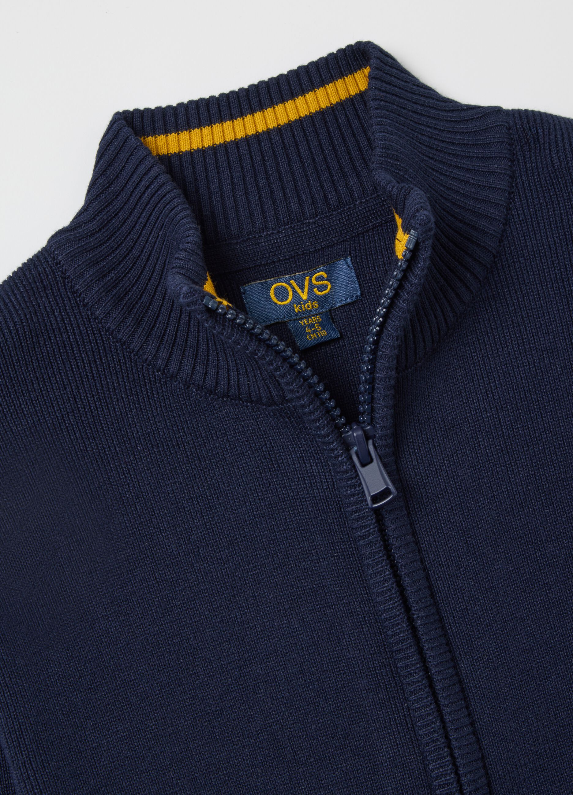 Children's blue pure cotton cardigan regular fit