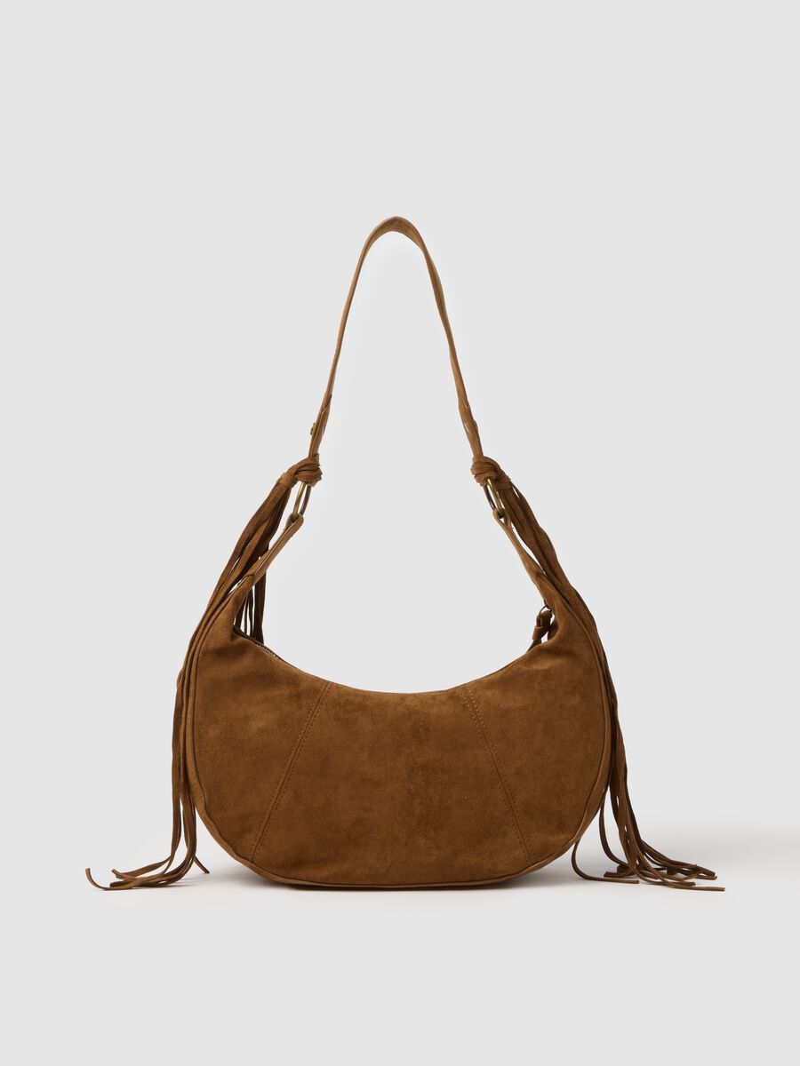 Brown fringe bag_1