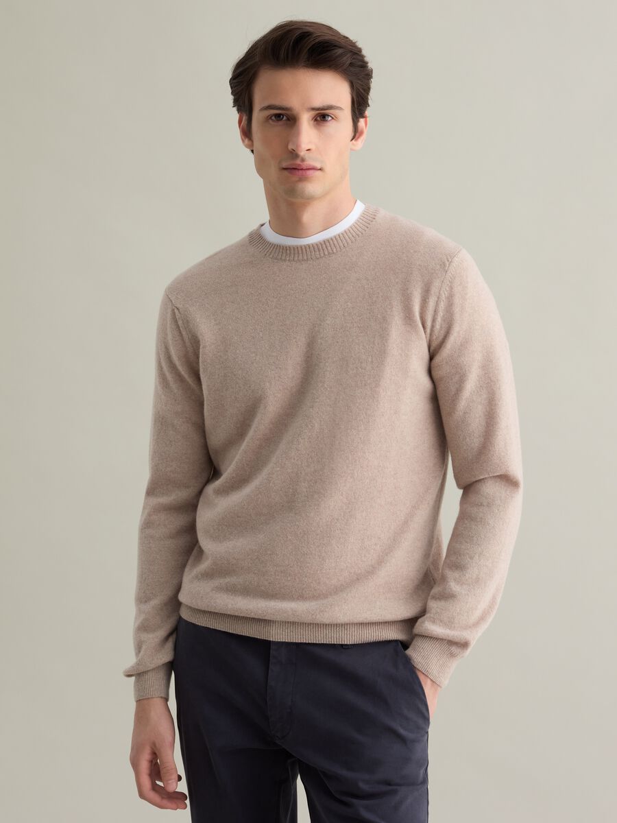 Lambswool crew-neck pullover_0