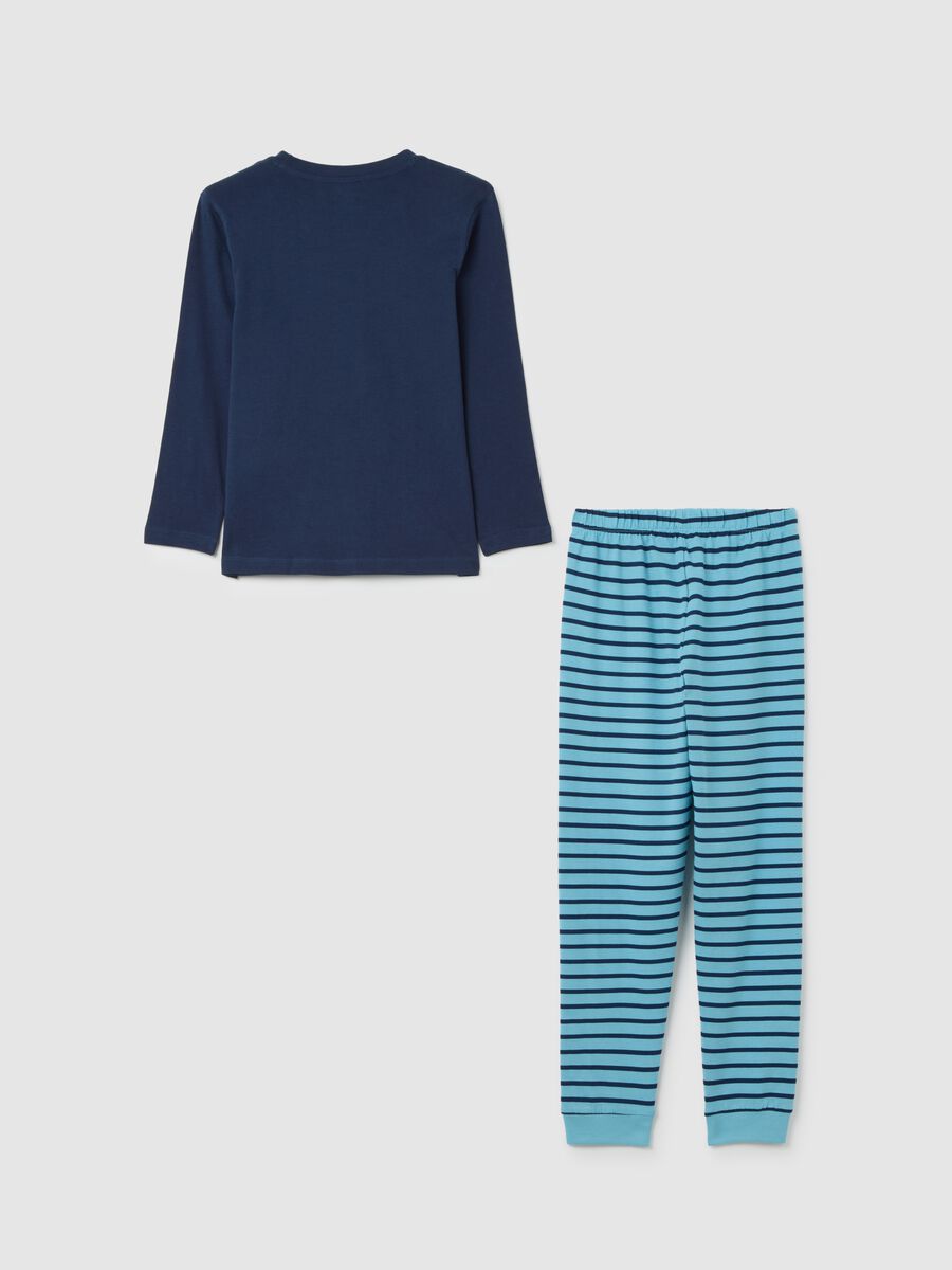 Children's Pyjama in Pure Multicolour Cotton_1