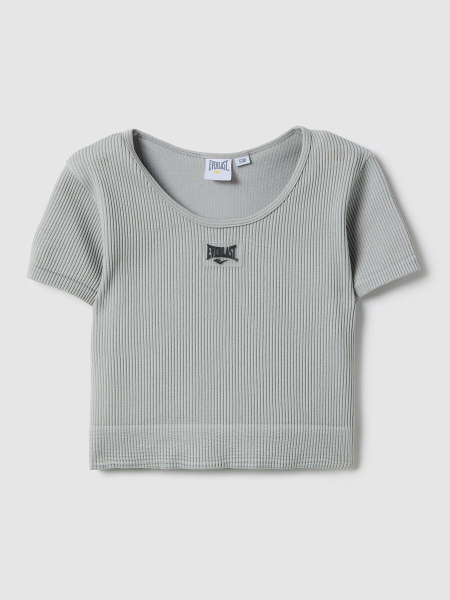 Grey Boxy Fit Short Sleeve Sport T-shirt_4