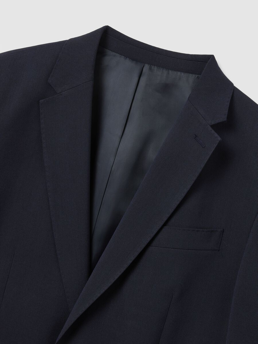 Regular fit blue blazer with buttons_5