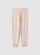 Beige stretch-fabric pyjama trousers_2