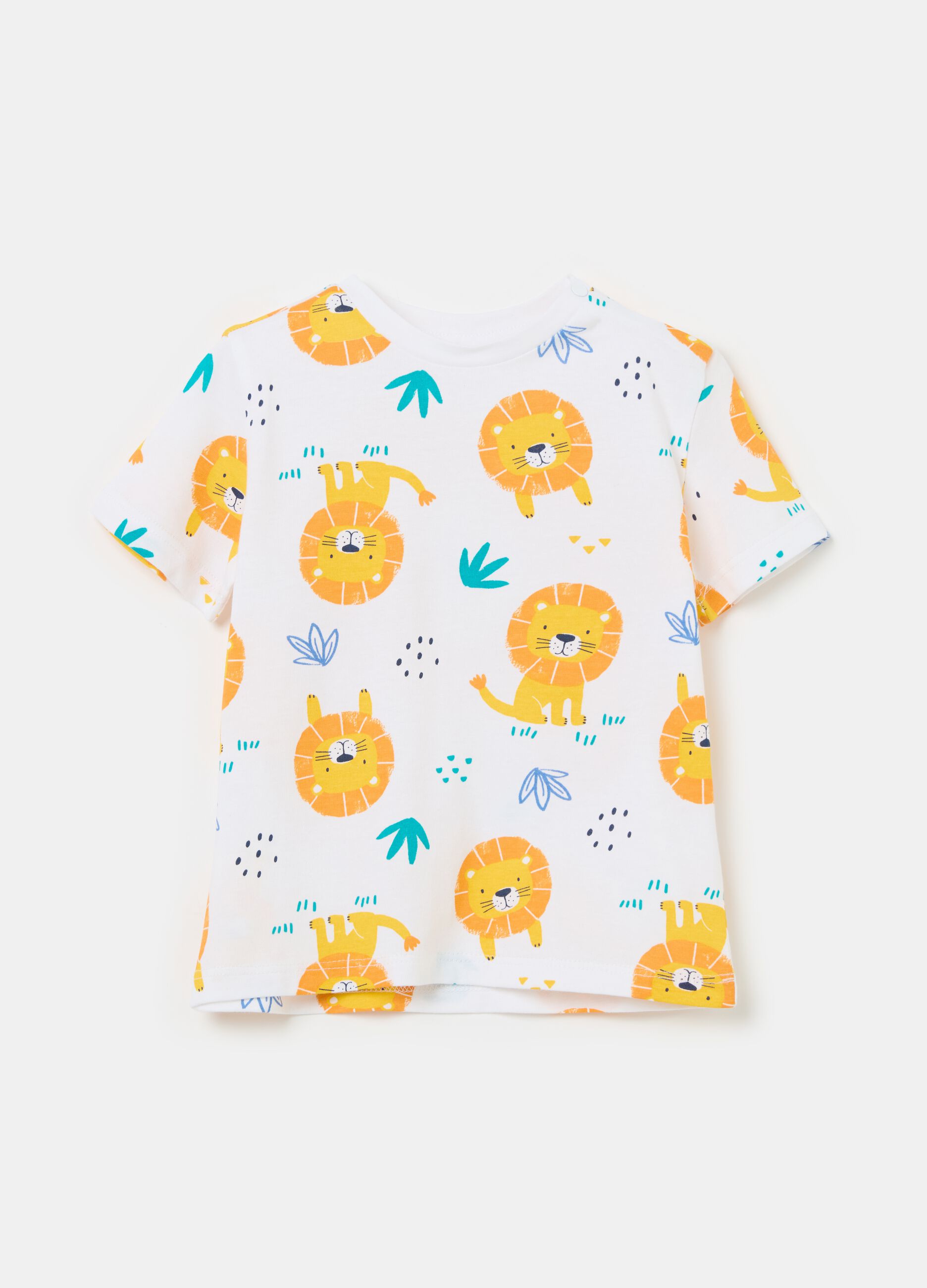 Printed cotton T-shirt