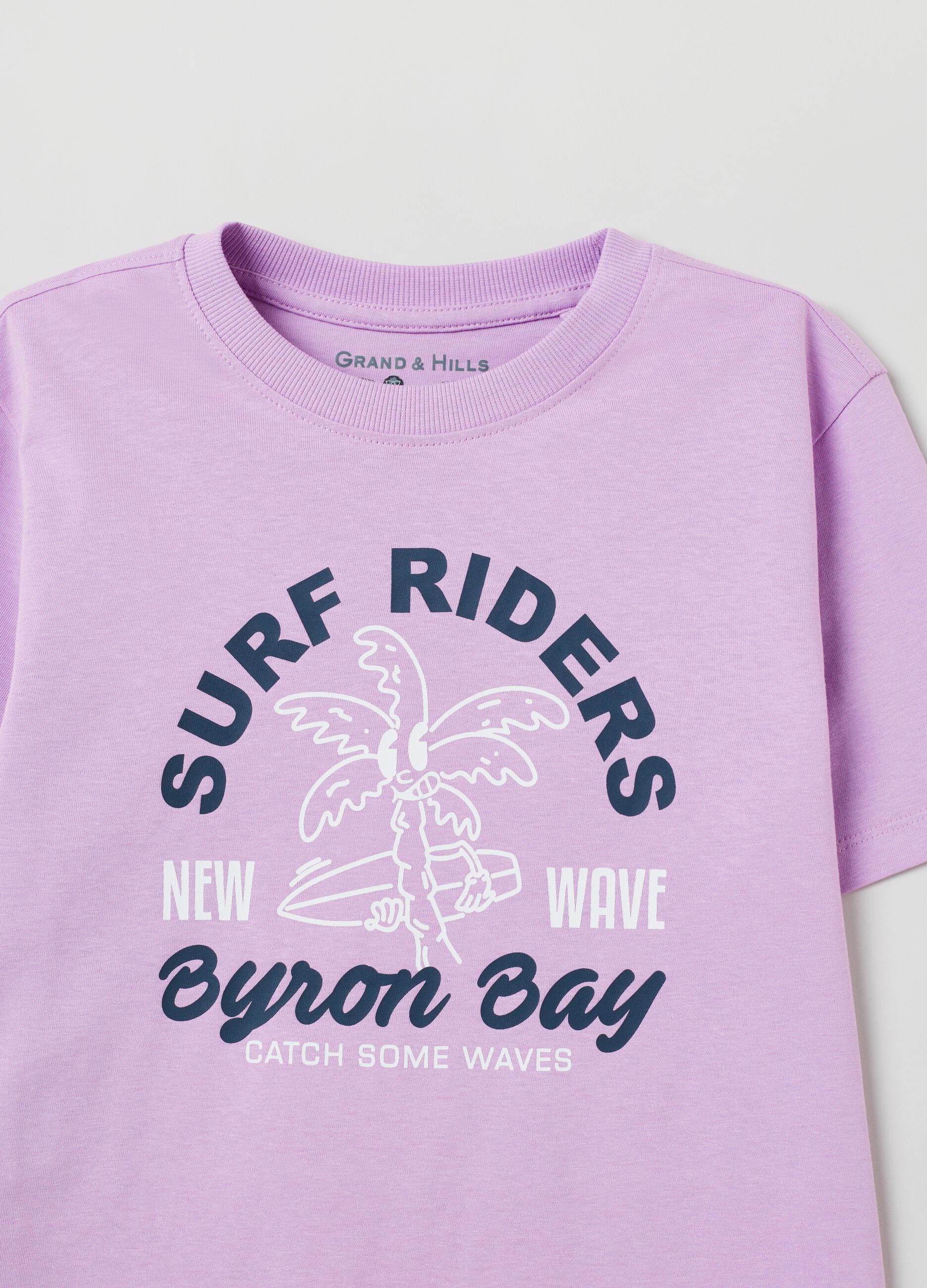 T-shirt con stampa surf Grand&Hills_1