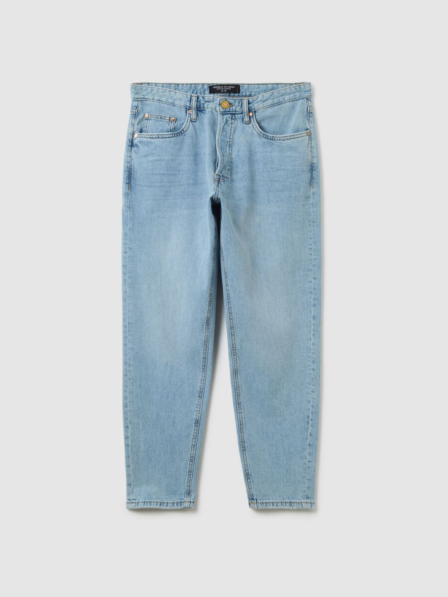Men's Regular Fit Blue Denim Jeans_4