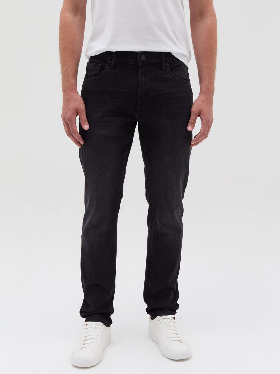 Jeans slim fit cinque tasche_1