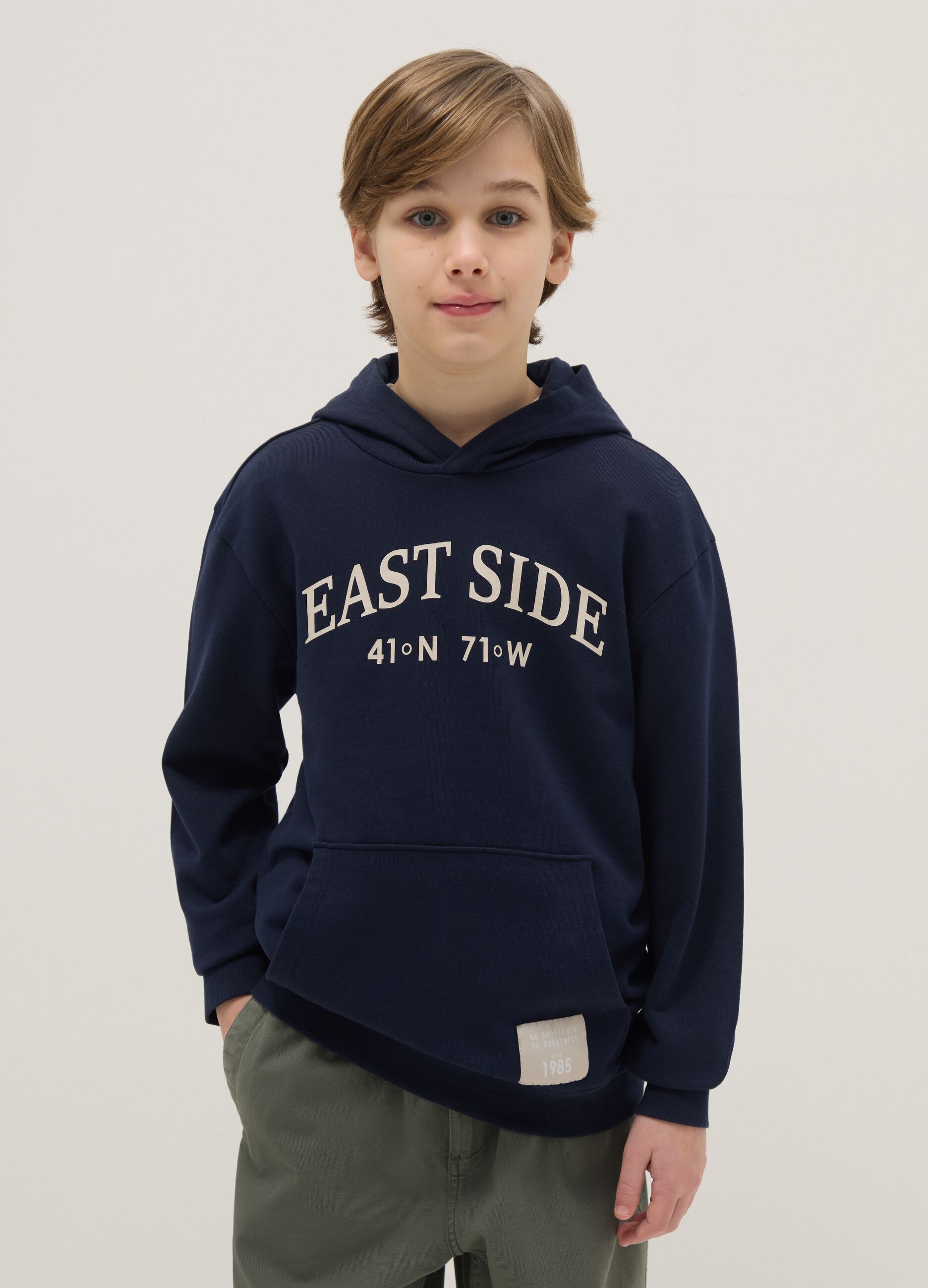 Blue Hooded Sweatshirt for Boys