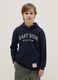 Blue Hooded Sweatshirt for Boys_0