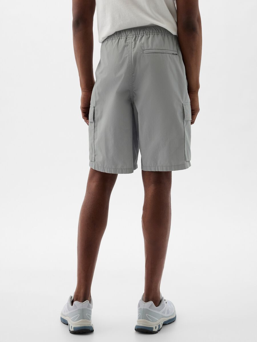 Poplin cargo Bermuda shorts_3