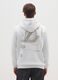 White Cotton Blend Sweatshirt with Los Angeles Lakers Print_2