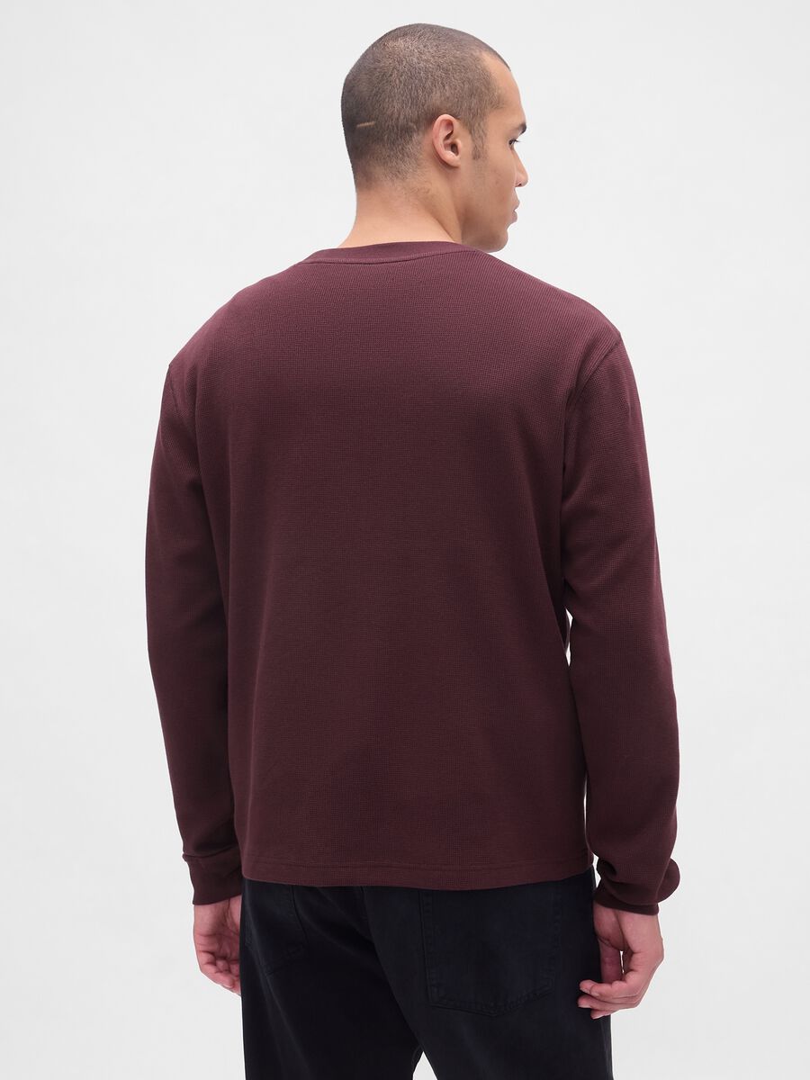 Stretch Long Sleeve Brown T-Shirt_1